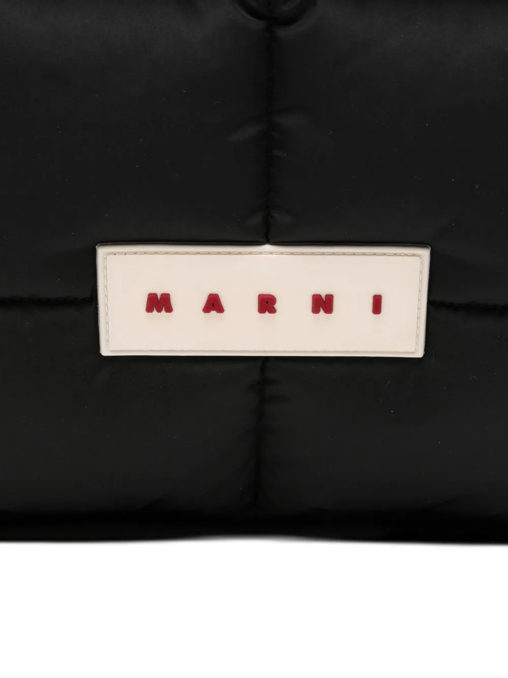 Marni Shopper met logo Zwart