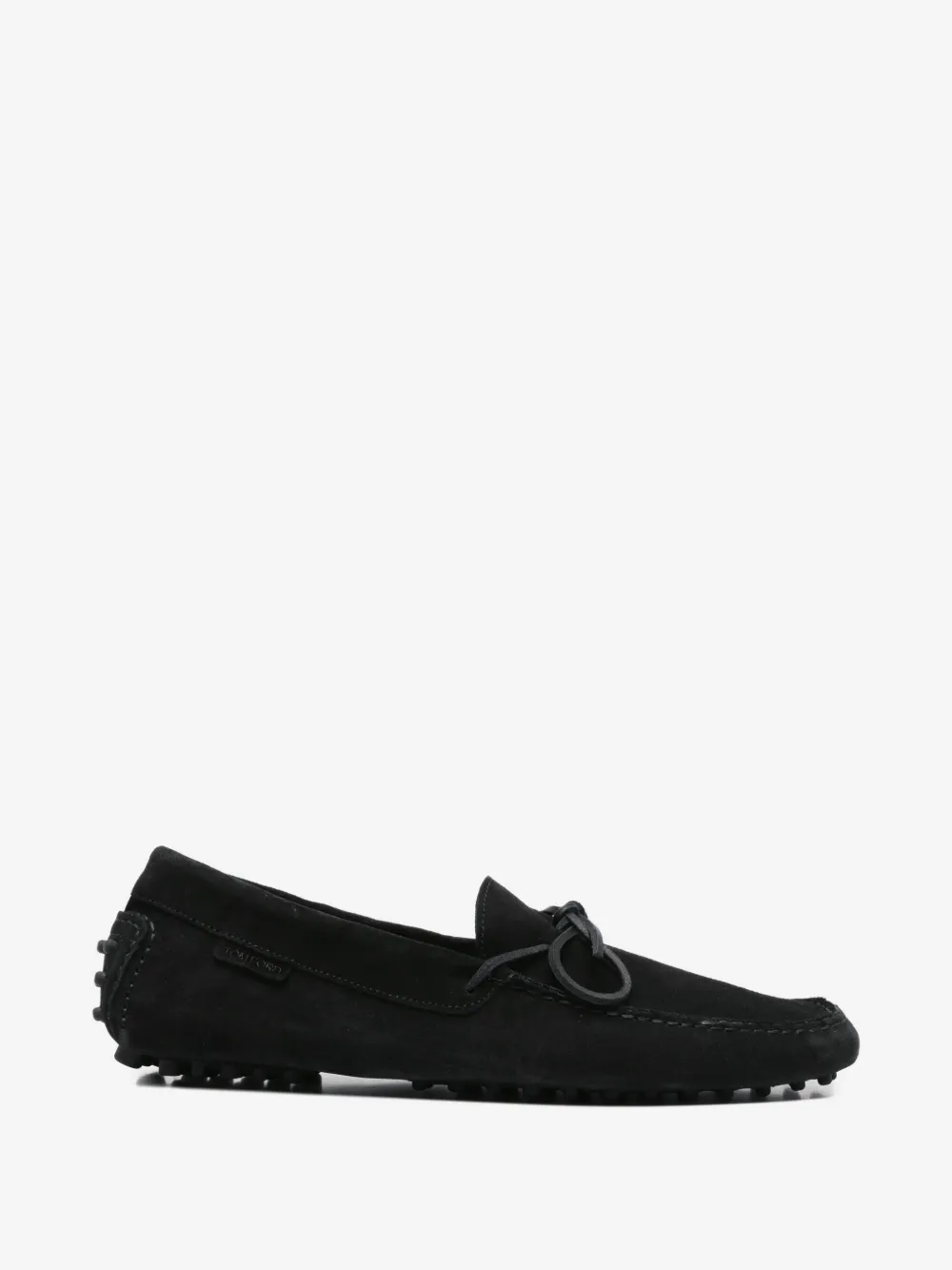TOM FORD suede tie loafers | Black | Image 1