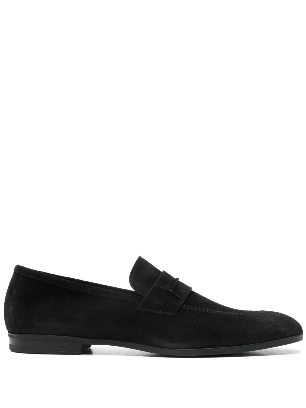TOM FORD penny-strap suede loafers | Black | Image 1