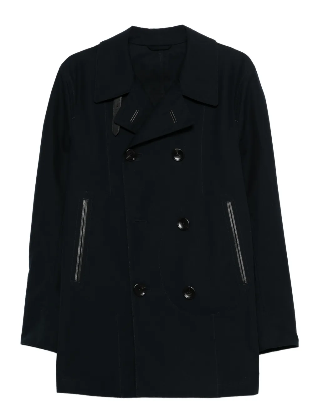 TOM FORD double-breasted trench coat - Blu