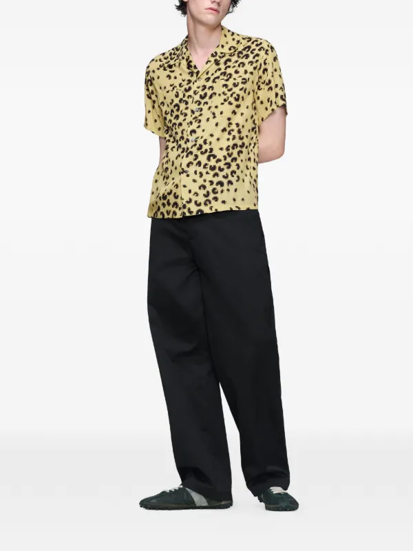 Maison Margiela Pixel Leopard Shirt | Yellow | FARFETCH