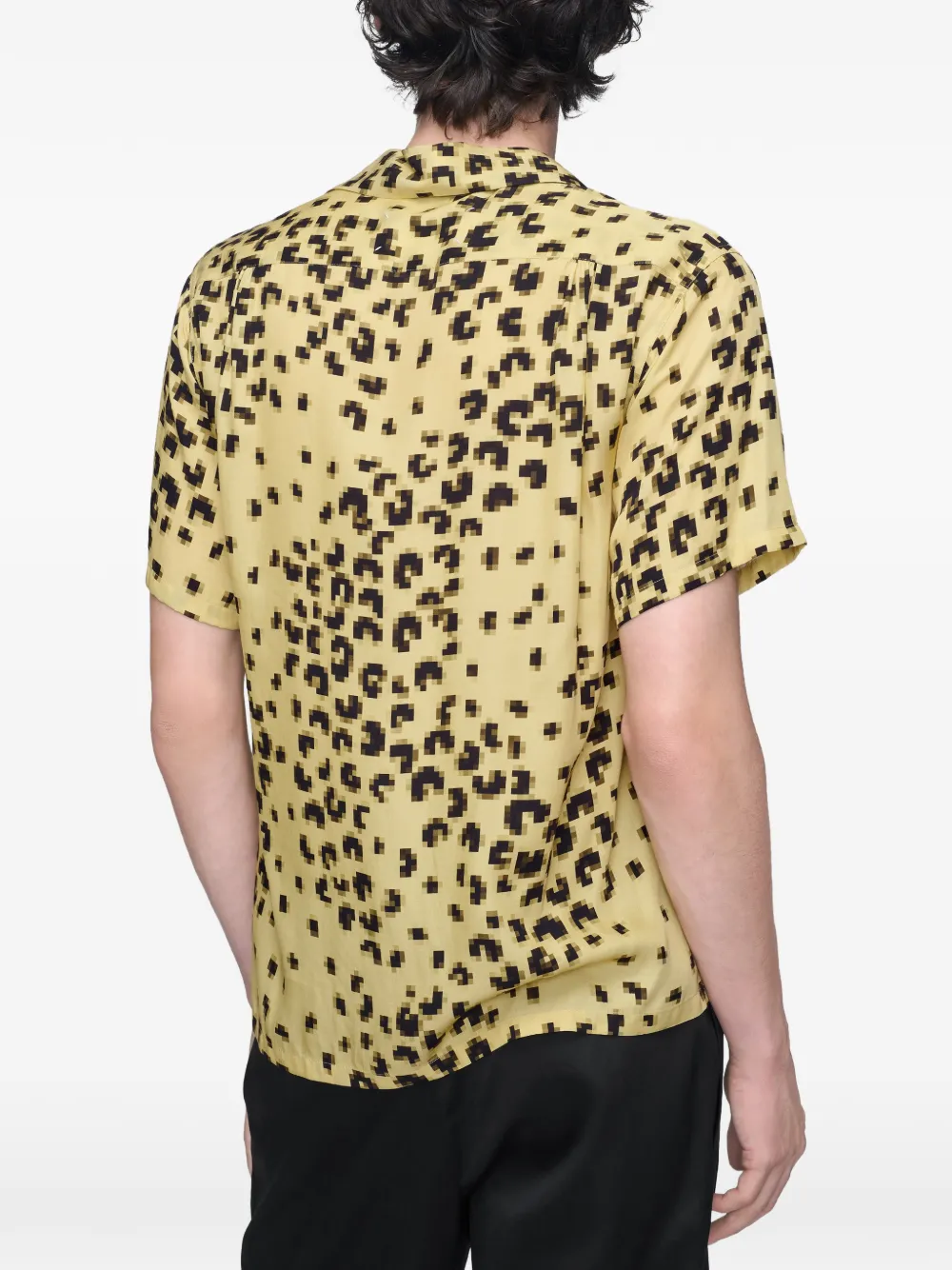 Maison Margiela Overhemd met luipaard-print Geel