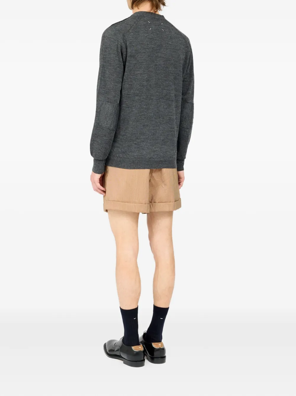 Maison Margiela Vest met zak en knoop Grijs