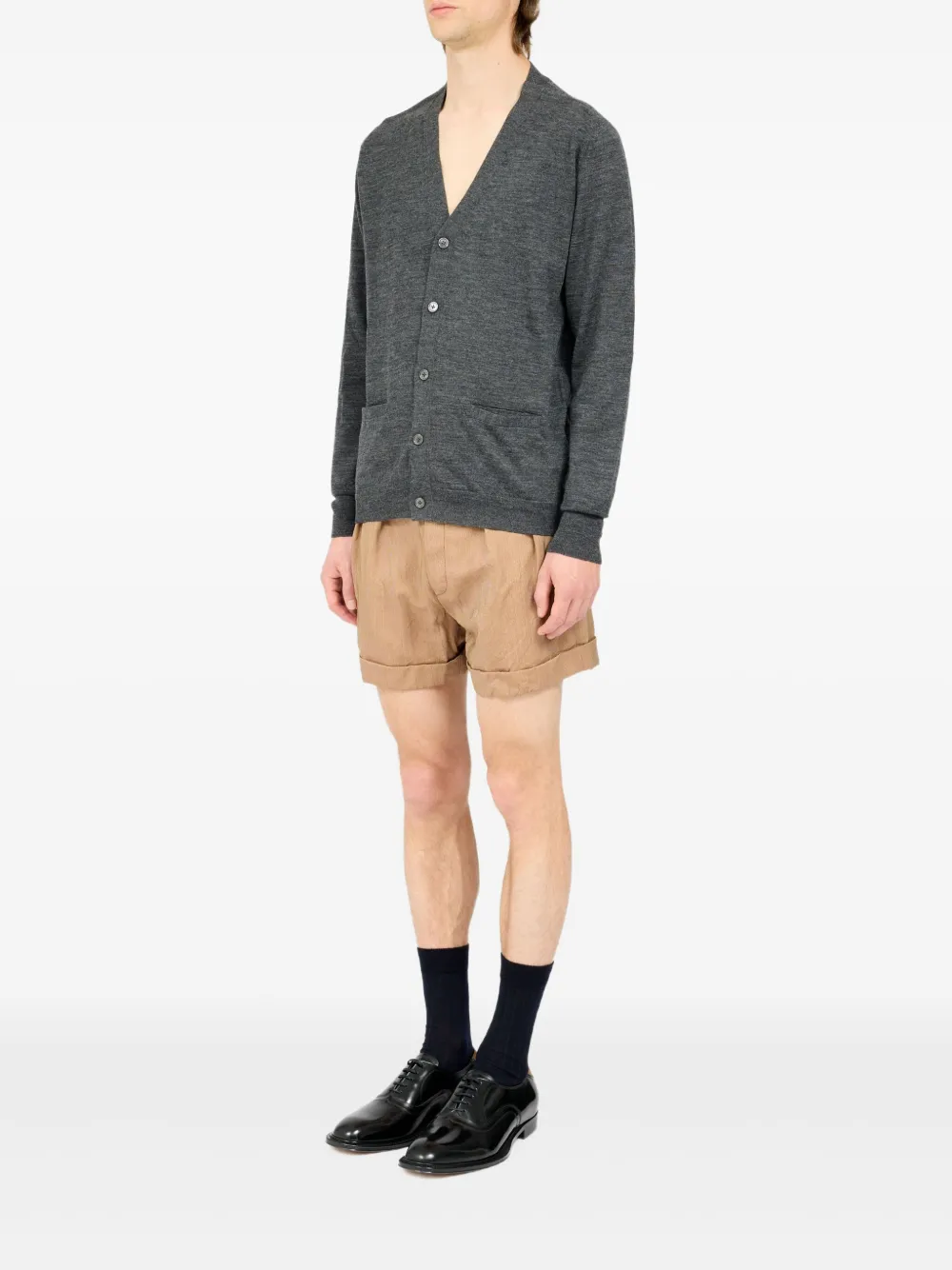 Maison Margiela Vest met zak en knoop Grijs