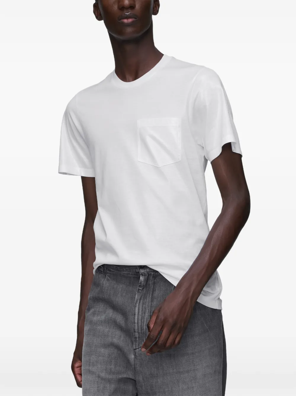 Maison Margiela T-shirt met zak en korte mouwen Wit