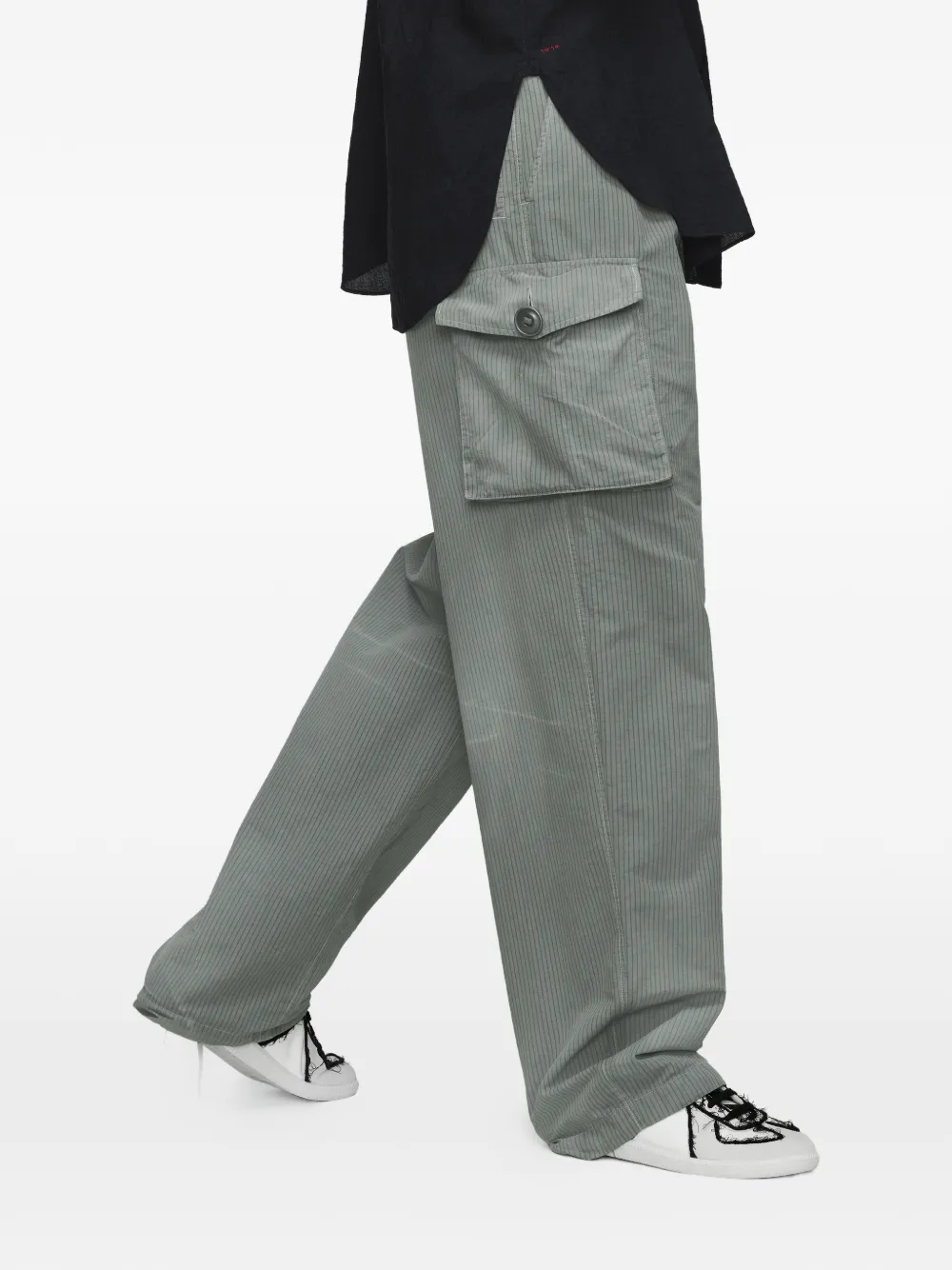 Maison Margiela Cargo broek van katoenblend Grijs