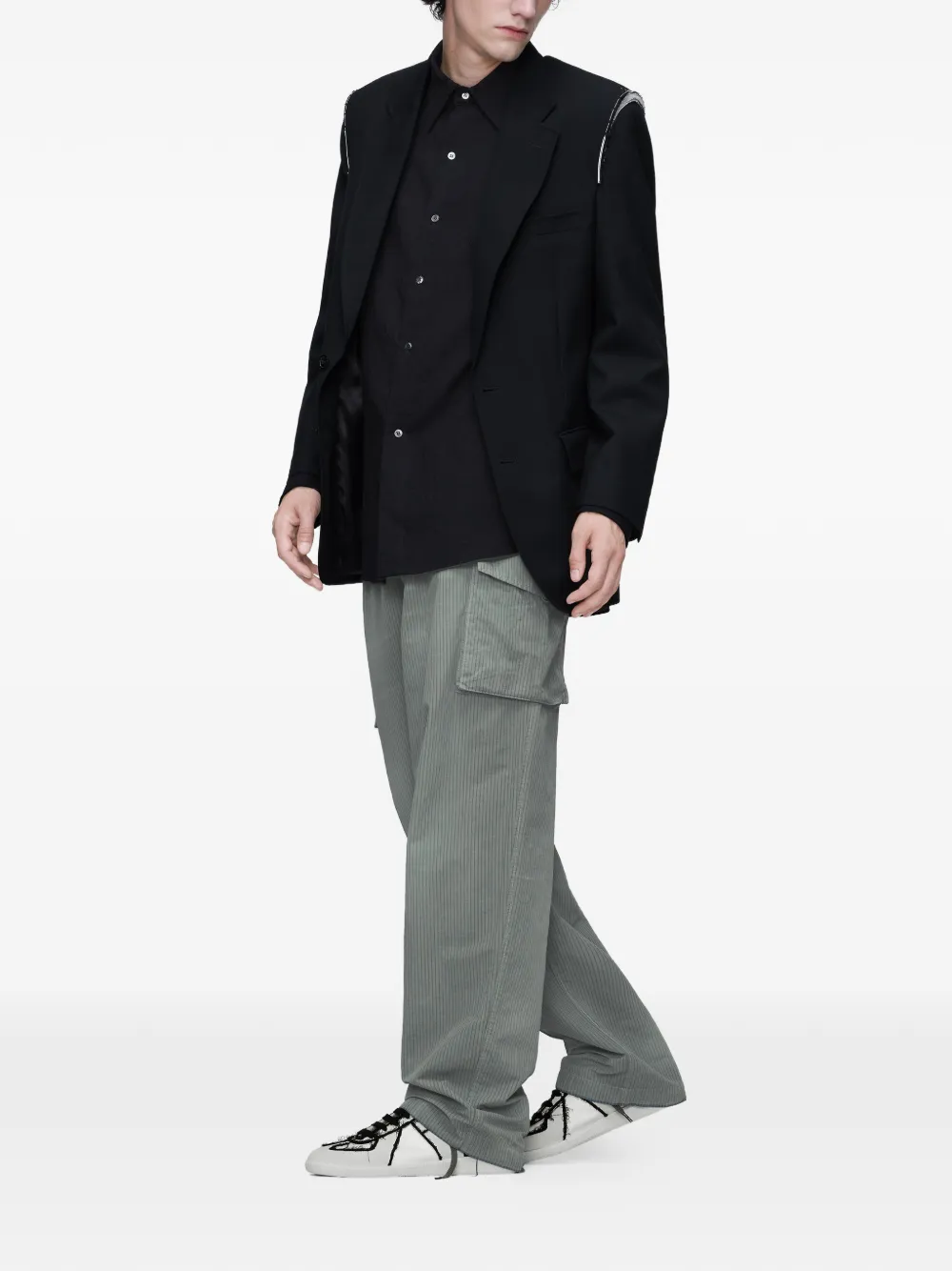 Maison Margiela Katoenen cargo broek - Grijs