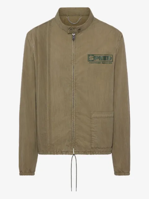 Maison Margiela logo-patch drawstring jacket