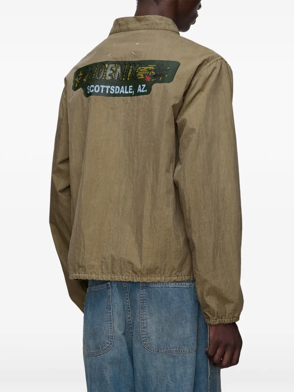 Maison Margiela Jack met logopatch Groen