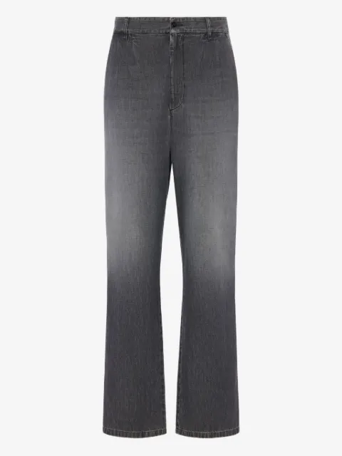 Maison Margiela jean droit à effet délavé