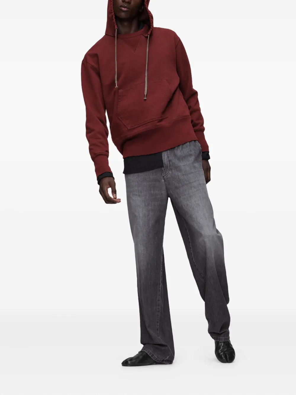 Maison Margiela faded-effect straight-leg jeans - Grijs