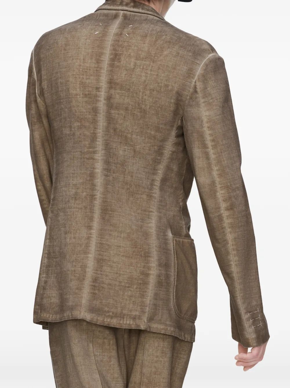 Maison Margiela Jack met dubbele rij knopen Bruin