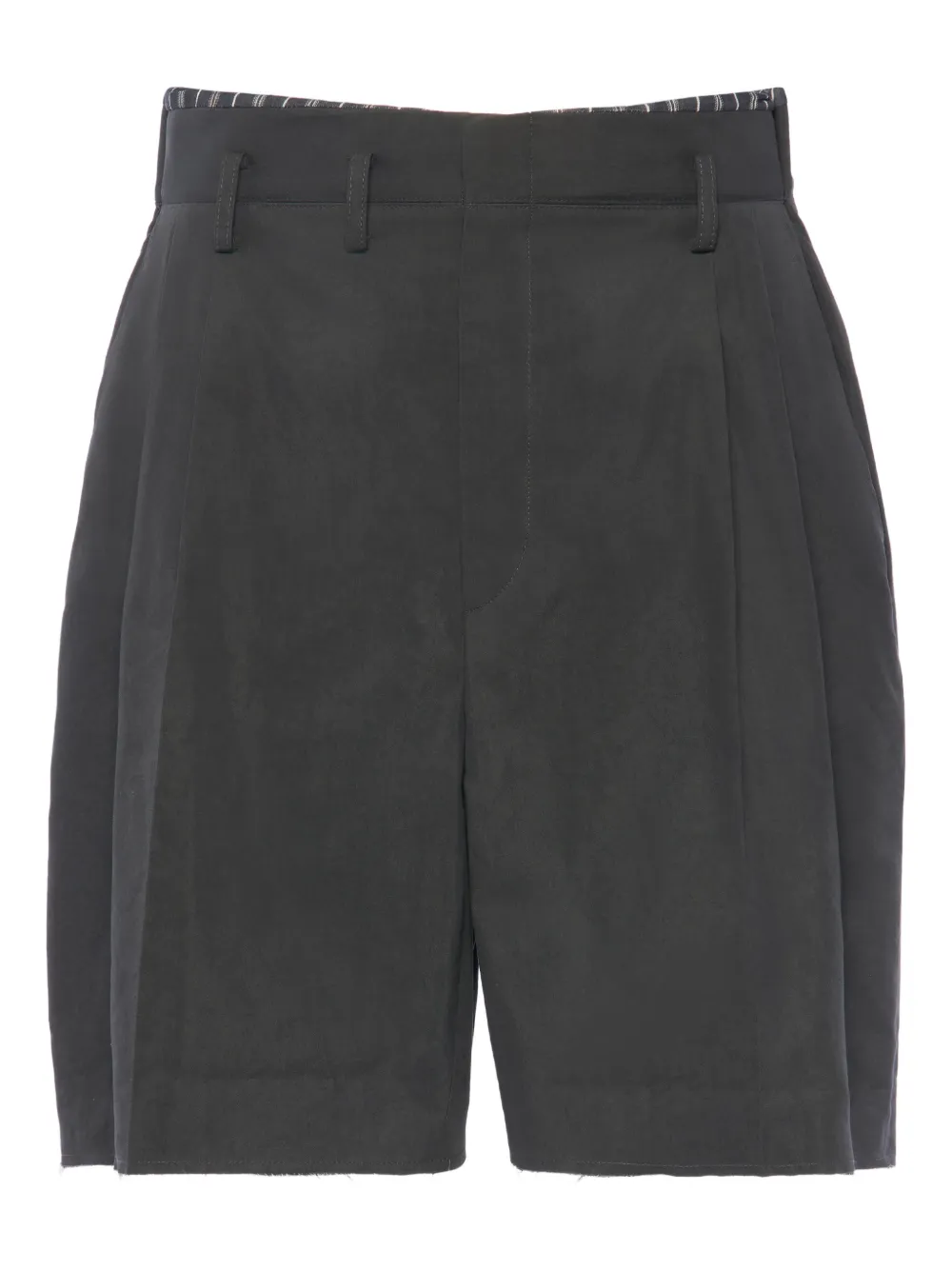 Maison Margiela pleated bermuda shorts - Grey