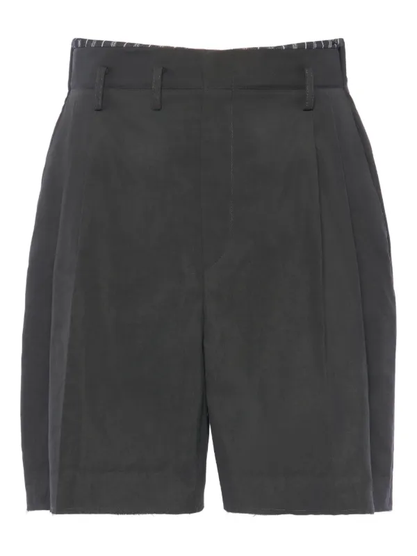 Maison Margiela Cotton Silk Shorts in Grey