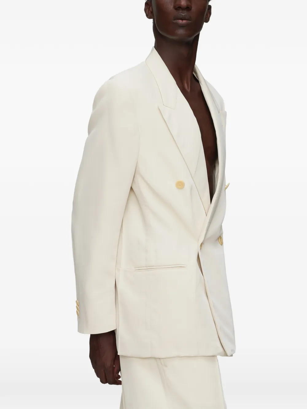 Maison Margiela Blazer met dubbele rij knopen Beige