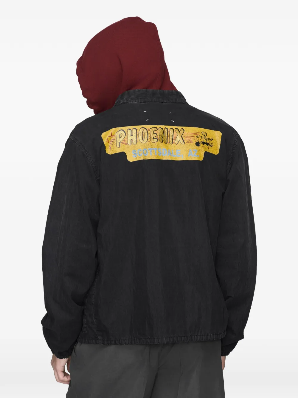 Maison Margiela Sportswear jack met retro-stijl Zwart