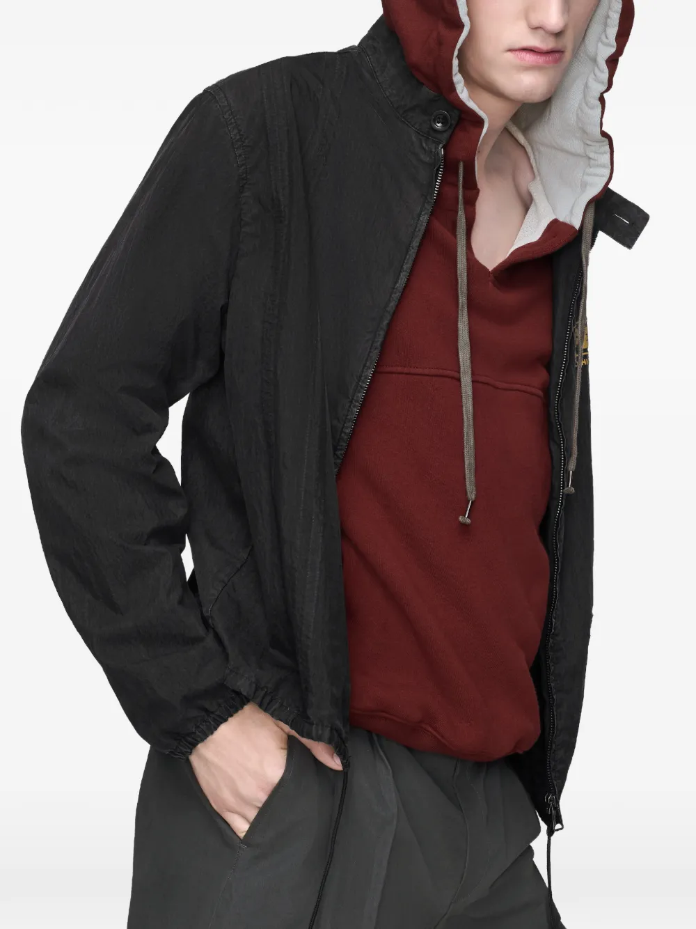 Maison Margiela Sportswear jack met retro-stijl Zwart