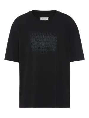 Maison Margiela Camiseta Com Logo Numérico | Azul | FARFETCH BR