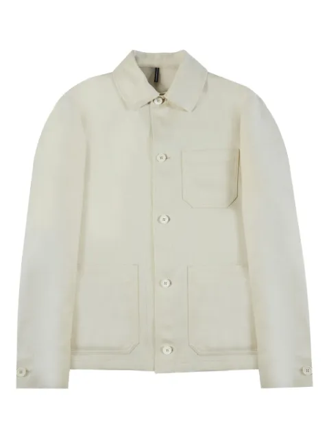 Incotex sobrecamisa con bolsillos de parche