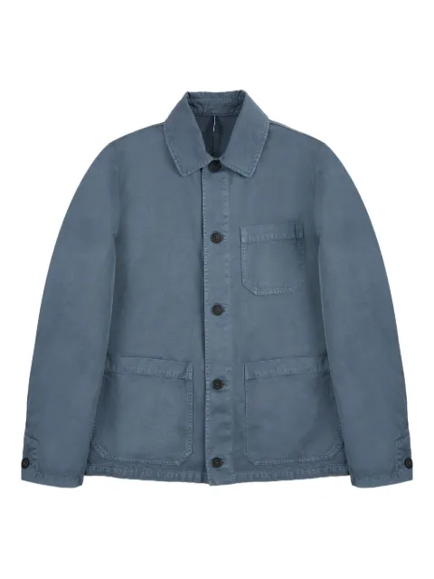 Incotex button linen shirt jacket 