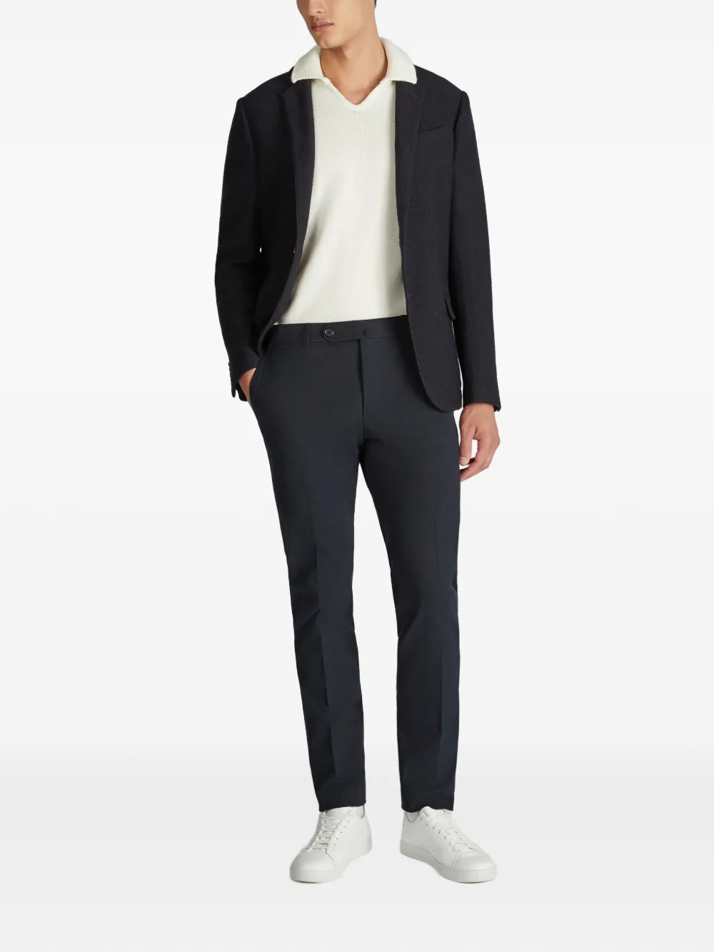 Zanone single-breasted wool blazer | Blazers | Image 2