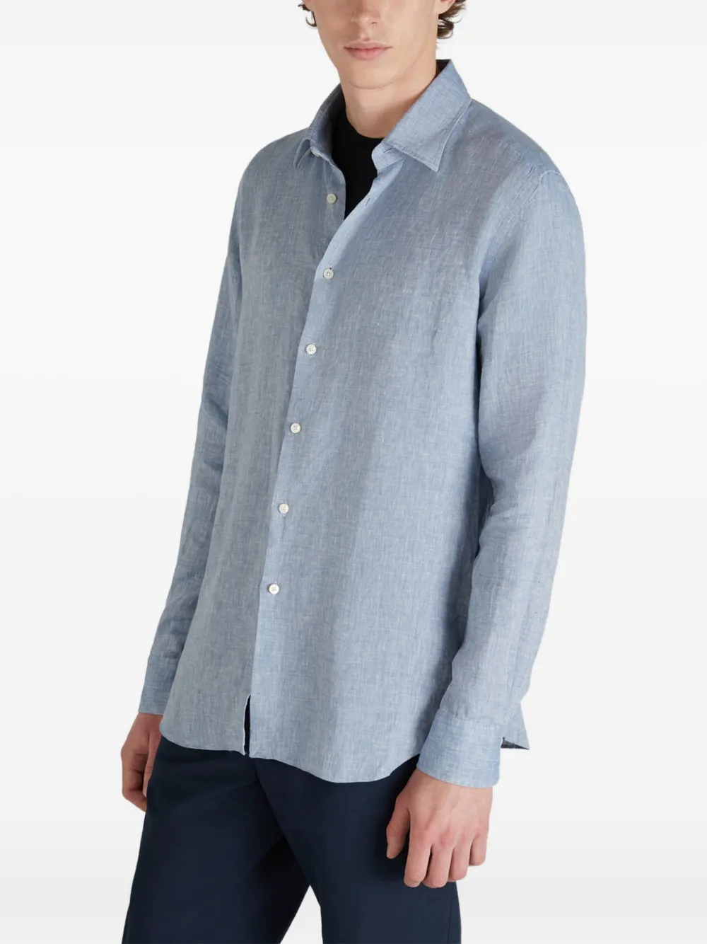 Glanshirt Linen Shirt In Blue