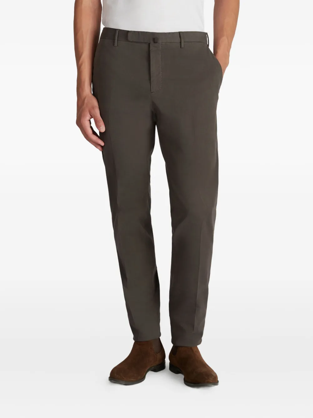 Incotex Buttoned Trousers In Gray