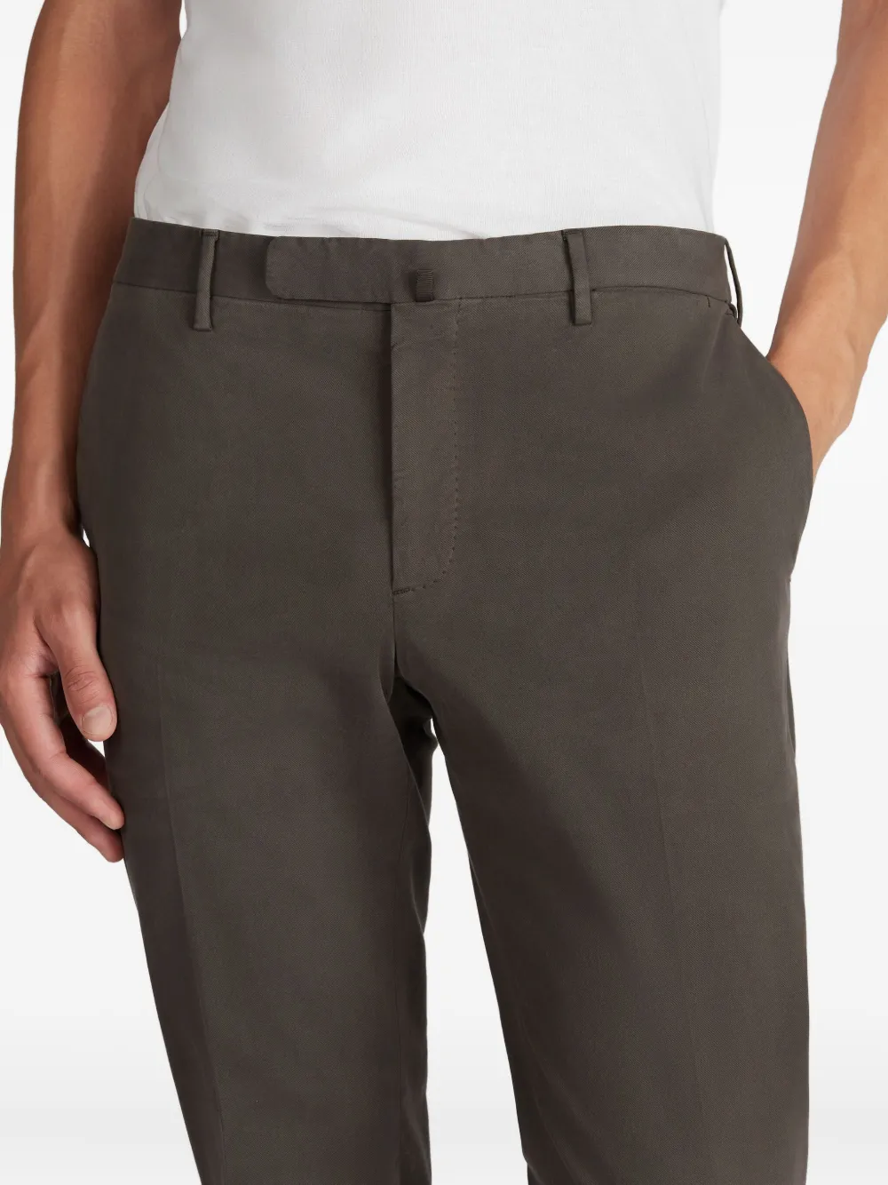 Incotex Buttoned Trousers In Gray