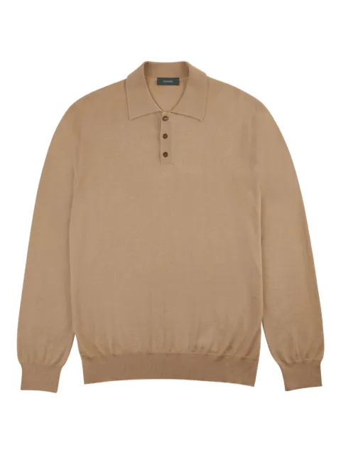 Zanone cashmere silk polo shirt