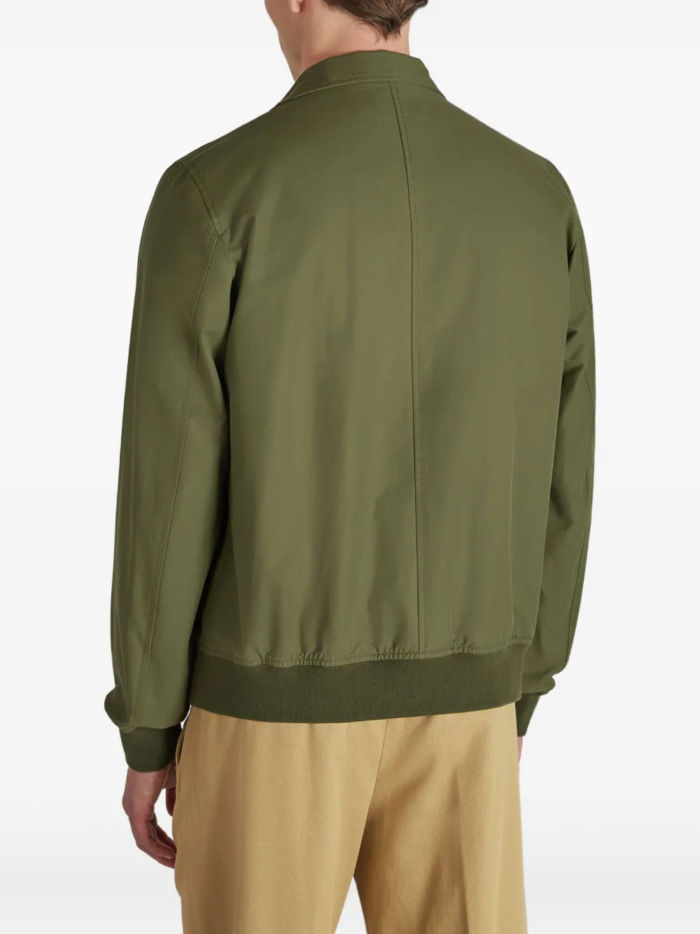 Montedoro Buttoned Cotton Jacket In Green