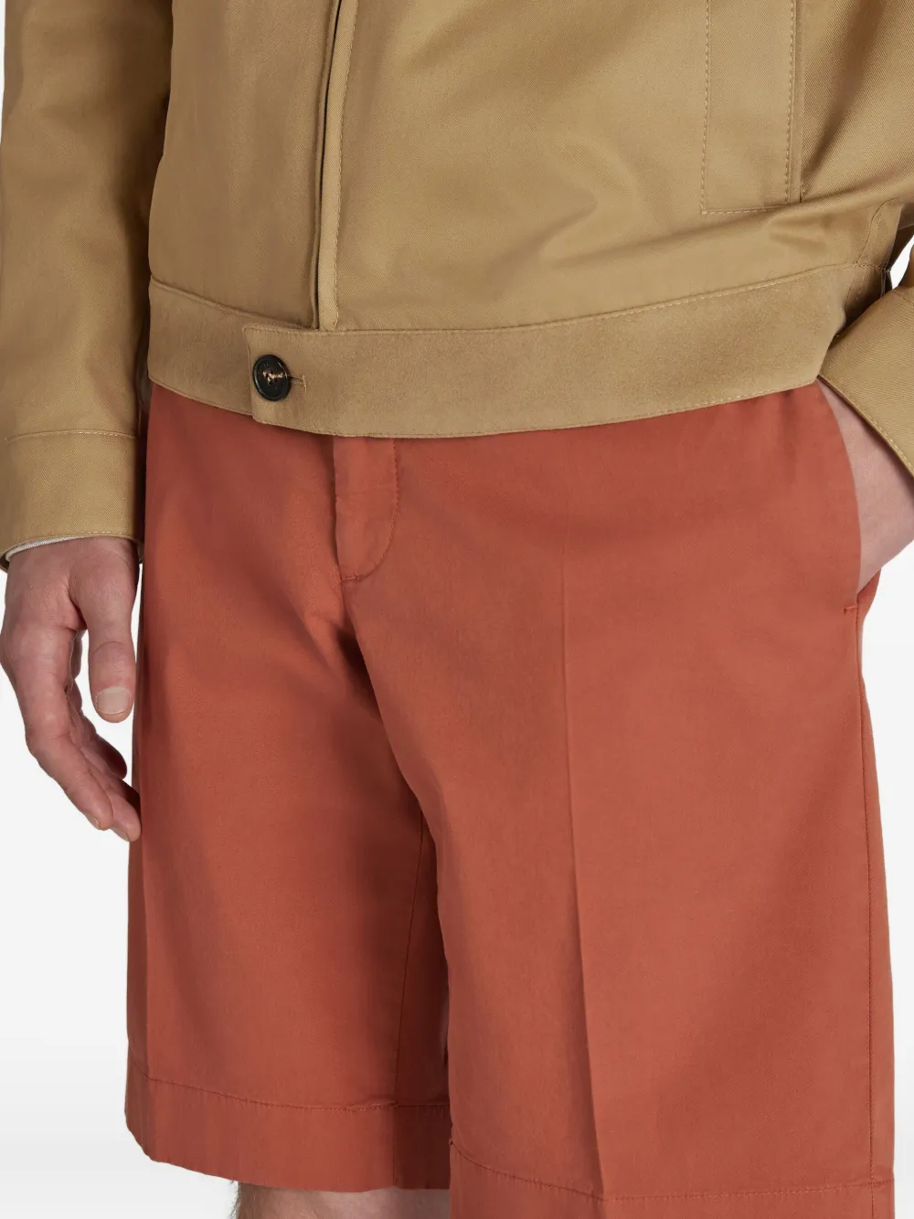 Montedoro Zip-up Bomber Jacket In Brown