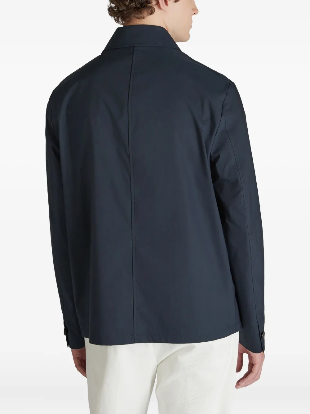 slowear Katoenen overhemd met borstzak en knopen Blauw