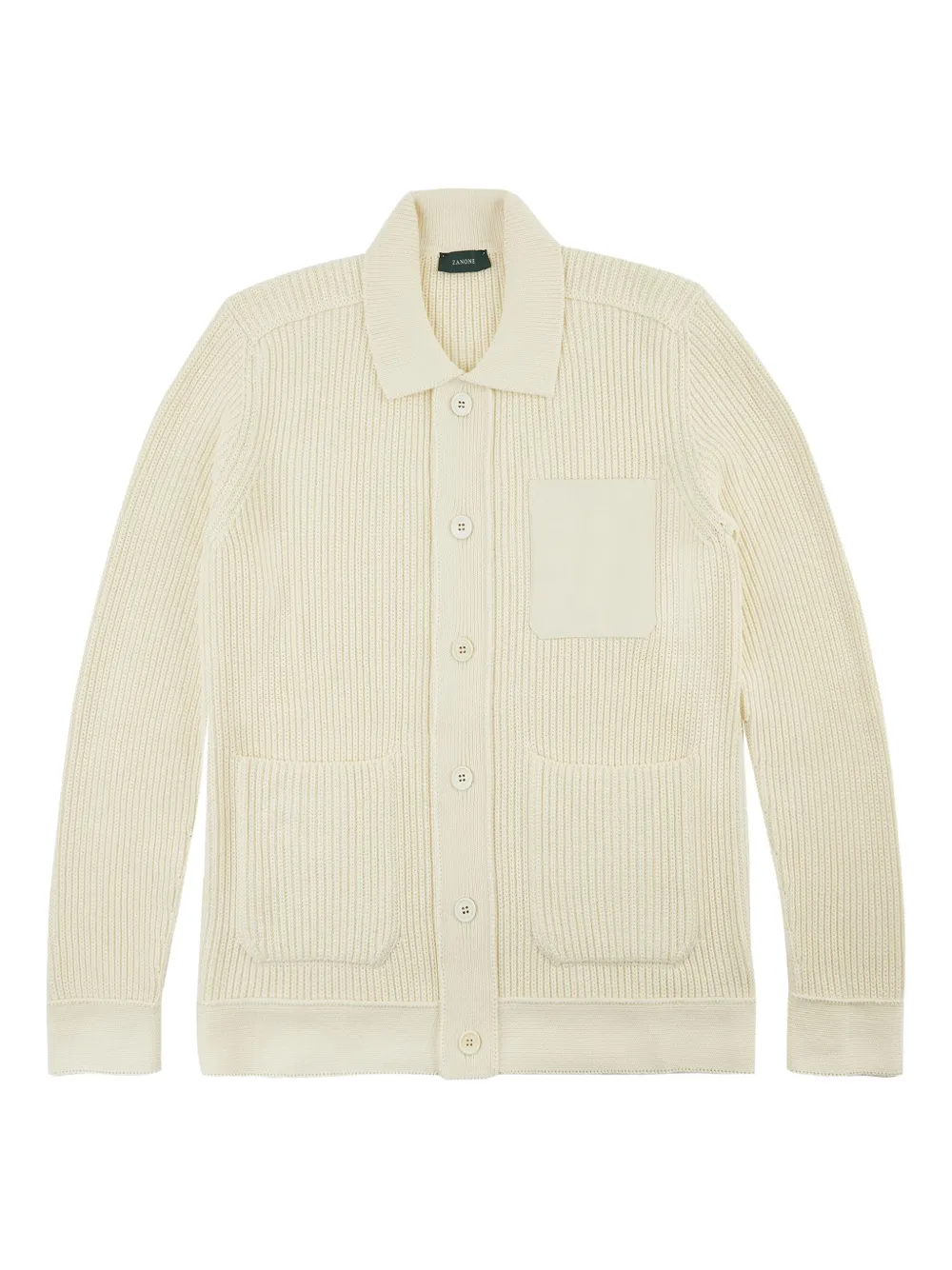 Zanone ribbed cardigan | Neutrals | Image 1