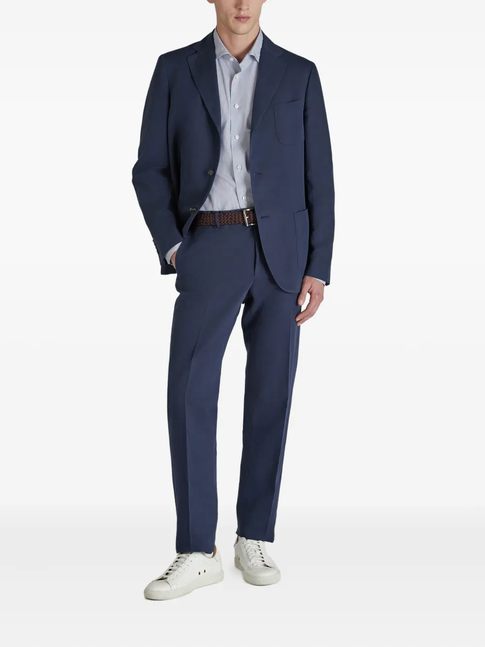 Glanshirt camisa de algodón con rayas estampadas | Image 2