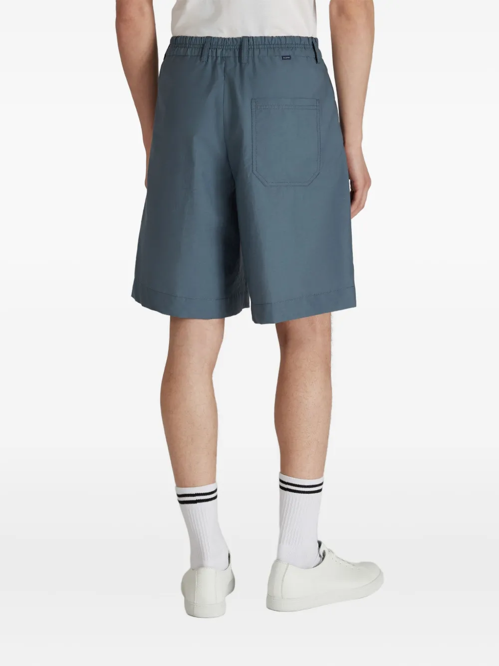 Incotex Shorts met riemlussen Blauw