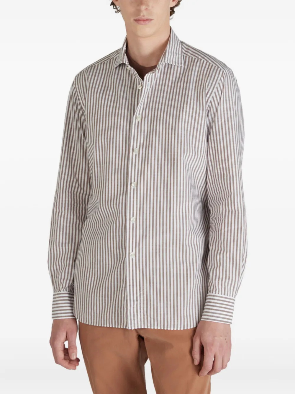 Glanshirt Striped Cotton Shirt In Multi