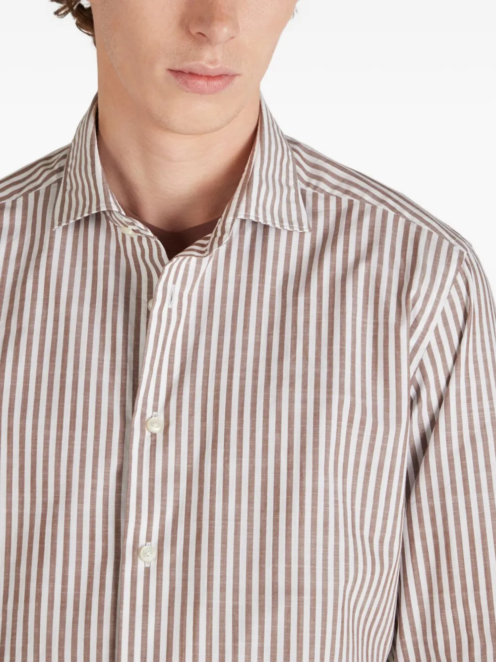 Glanshirt Striped Cotton Shirt In Multi