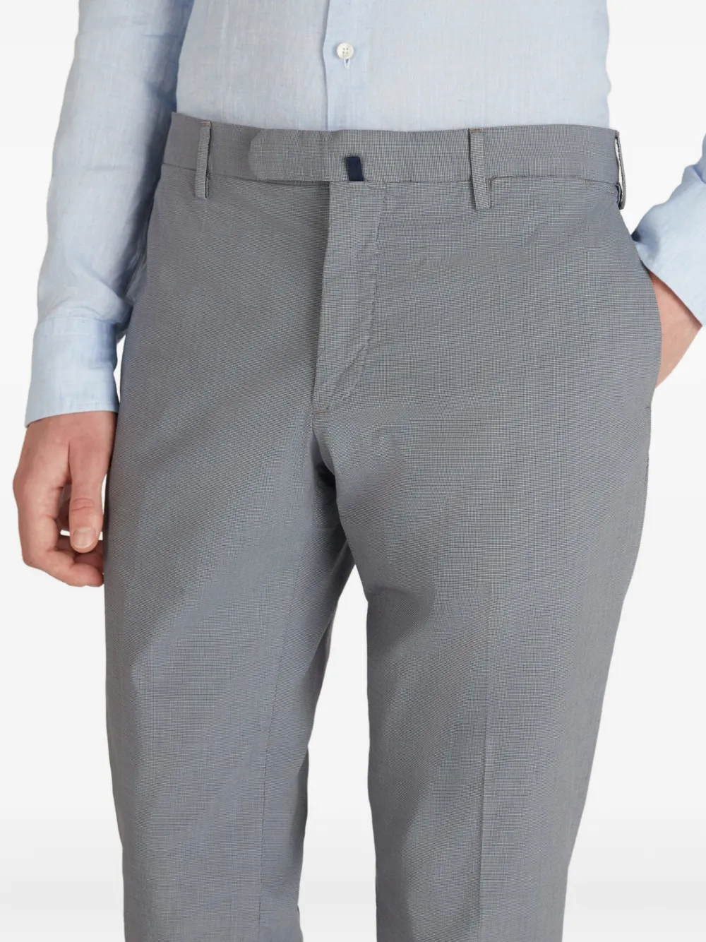 Incotex Broek van stretch-katoen Blauw