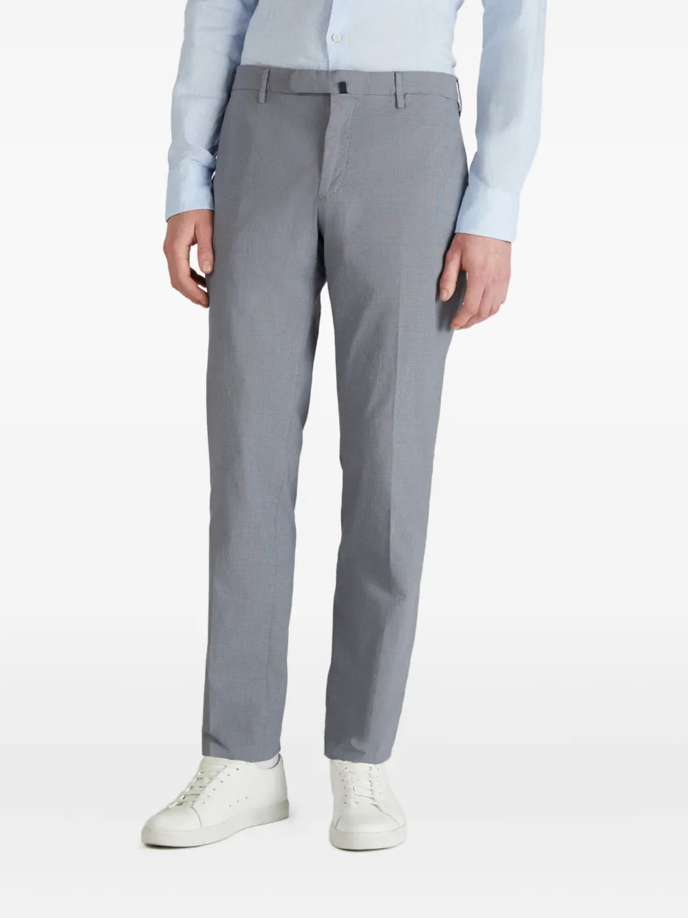 Incotex Broek van stretch-katoen Blauw