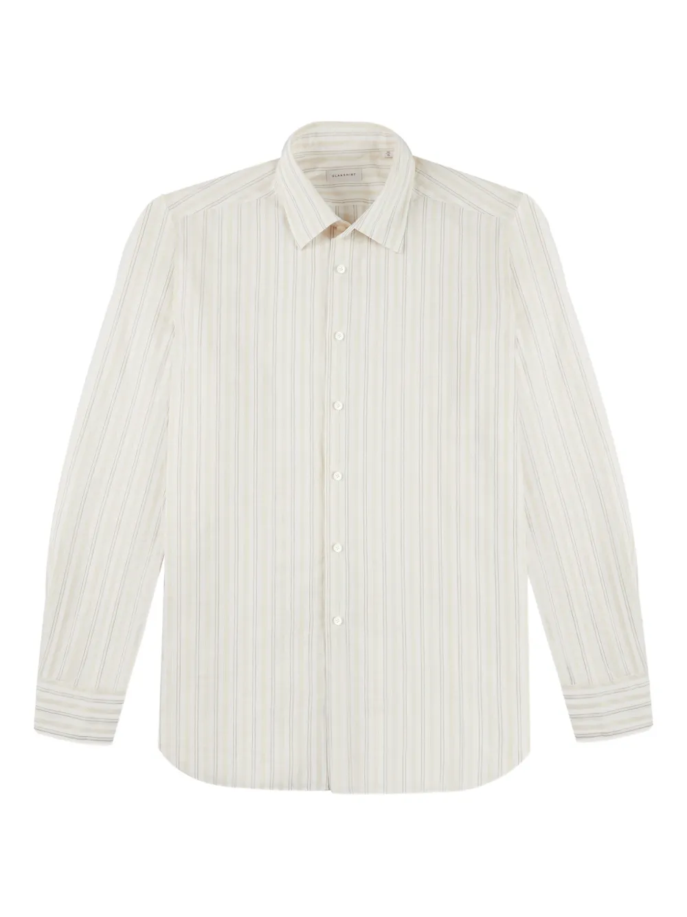 Glanshirt camisa de algodón con rayas estampadas | neutro | Image 1