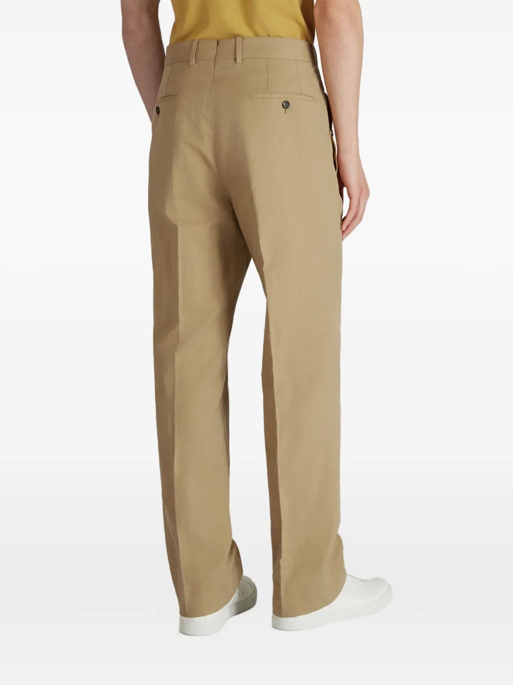 Incotex Broek met knoopdetail Beige