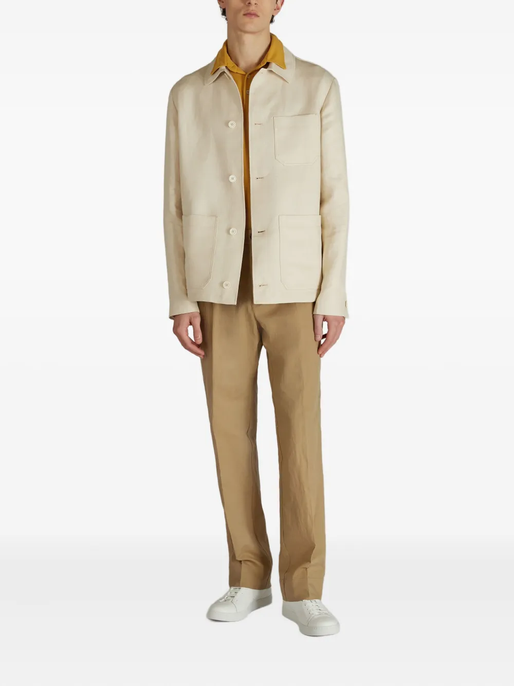 Incotex button-detail trousers | Regular-Fit & Straight Leg Pants | Image 2