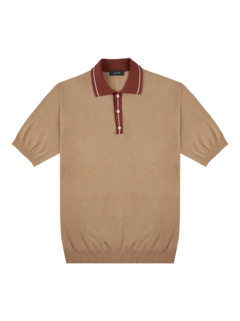 Zanone contrast-collar polo shirt