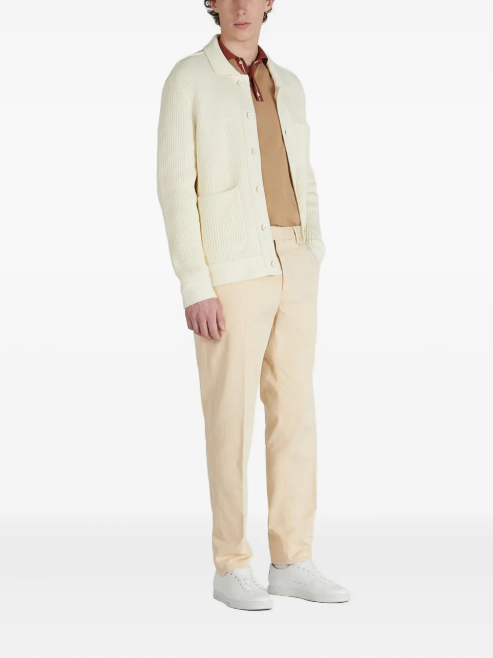 Zanone playera tipo polo con cuello en contraste | Image 2