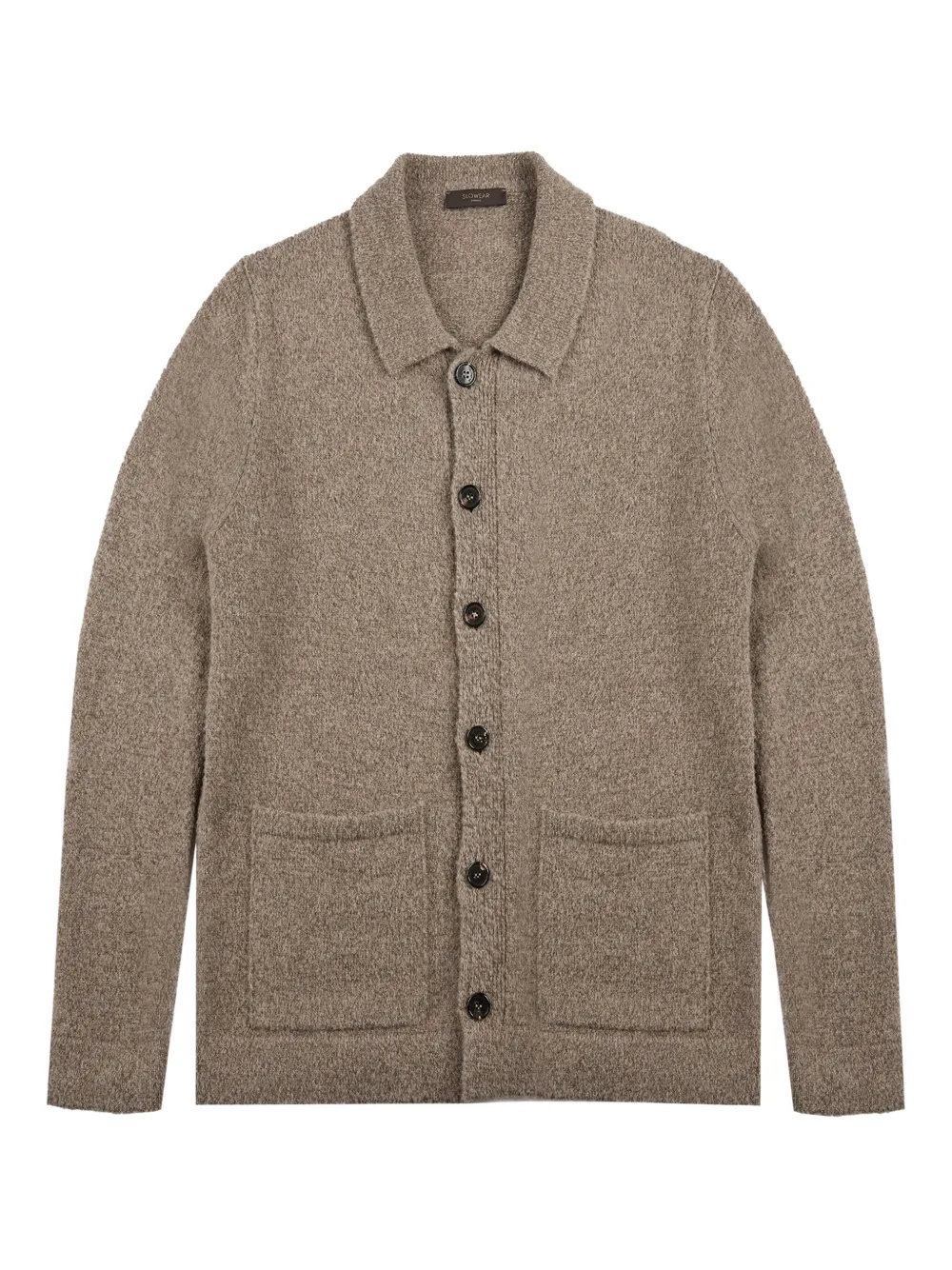 Zanone bouclé cardigan | Brown | Image 1