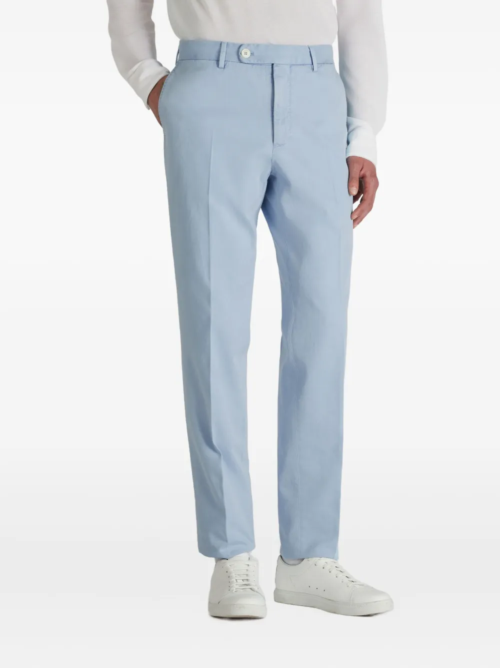 slowear Katoenen broek met paspelzakken Blauw