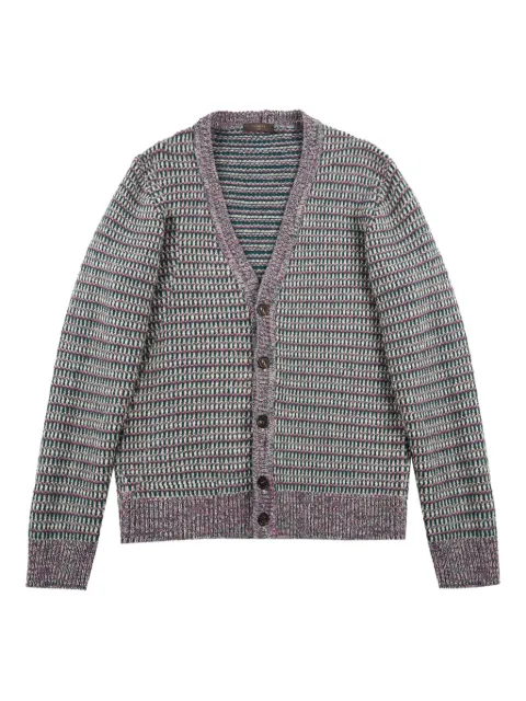 Zanone buttoned patterned cardigan