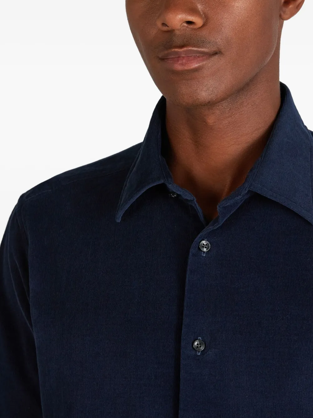 Glanshirt Corduroy Shirt In Blue