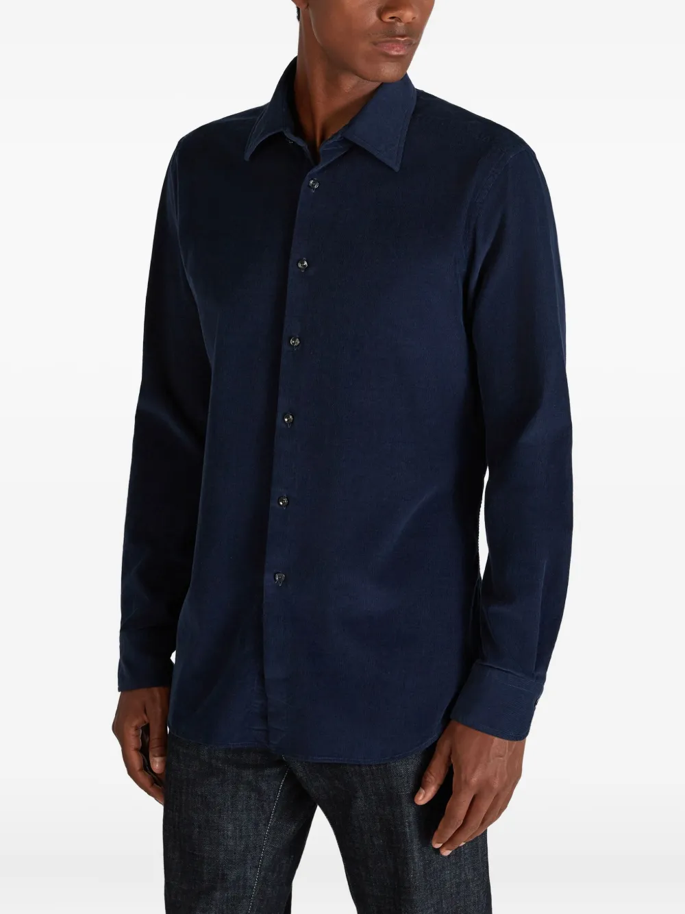 Glanshirt Corduroy Shirt In Blue