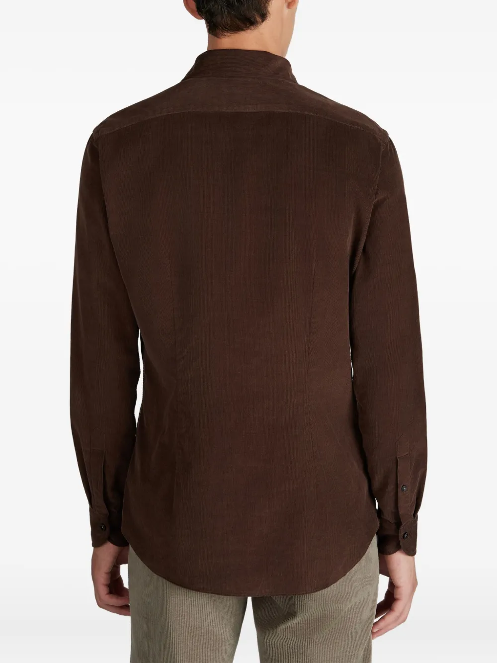 Glanshirt Corduroy Shirt In Brown